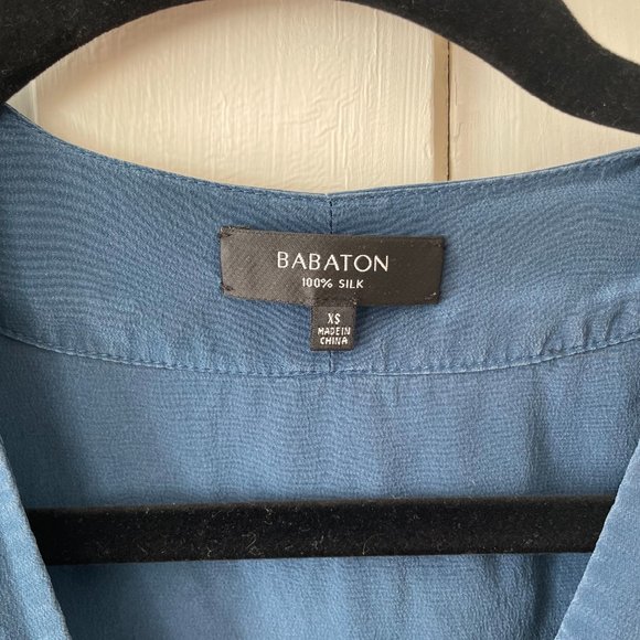 COPY - Aritzia Babaton Deep Blue Romper 100% Silk - Picture 5 of 8